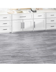 Tavole per Pavimenti 18 pcs Grigio 2,51 m² PVC