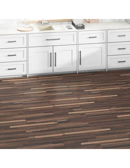 Tavole di Pavimento 36 pcs Marrone Striato 5,02 m² PVC