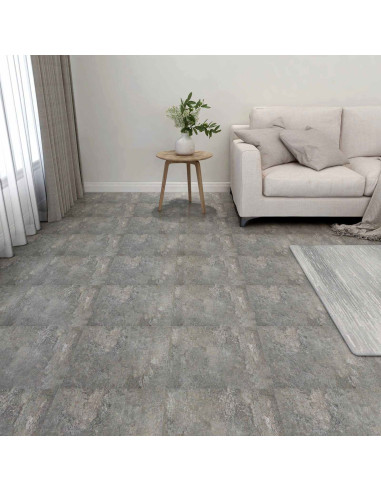 Tavole per Pavimenti 55 pcs Grigio 5,11 m² PVC