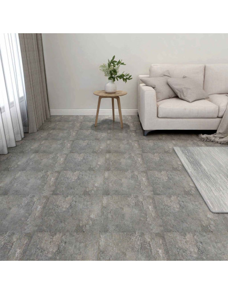 Tavole per Pavimenti 55 pcs Grigio 5,11 m² PVC