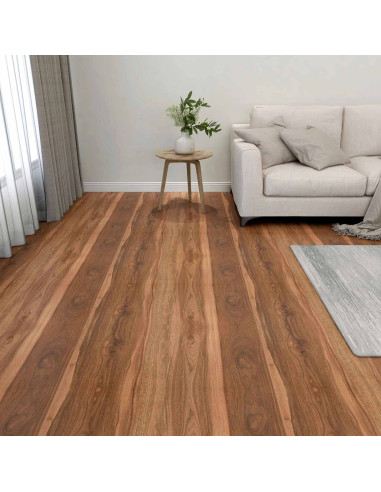 Tavole di Pavimento 55 pcs Marrone 5,11 m² PVC