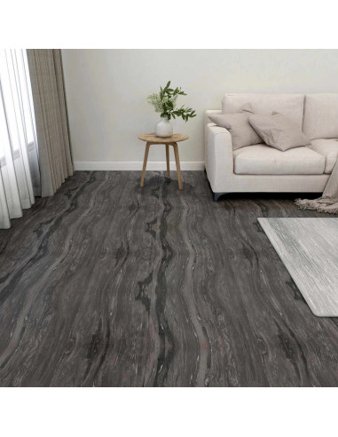Tavole per Pavimenti 55 pcs Grigio scuro 5,11 m² PVC