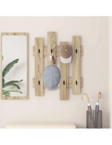 Appendiabiti a muro Rovere Sonoma 60 x 3 x 82 cm