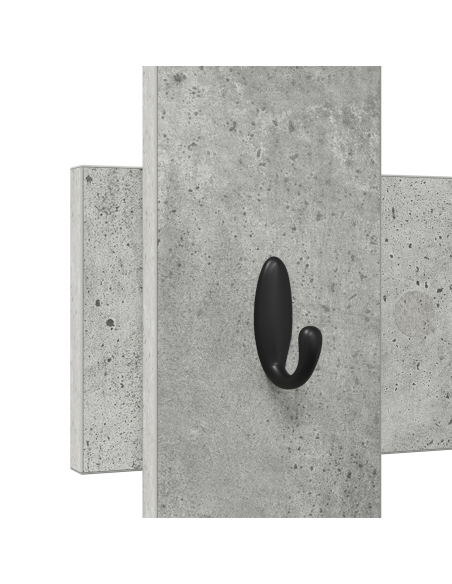 Appendiabiti a muro Grigio cemento 60 x 3 x 82 cm