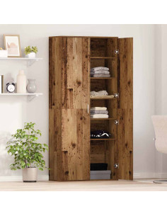 Highboard Legno vecchio 80 x 35 x 180 cm Legno multistrato