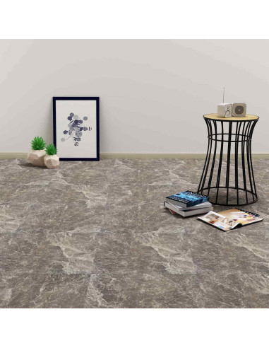 Tavole per Pavimenti 55 pcs Nero 5,11 m² PVC