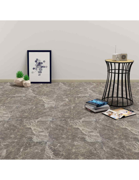 Tavole per Pavimenti 55 pcs Nero 5,11 m² PVC