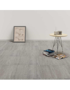 Tavole per Pavimenti 55 pcs Grigio 5,11 m² PVC