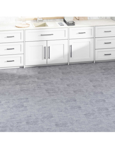 Tavole per Pavimenti 36 pcs Grigio Cemento 5,02 m² PVC