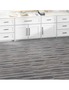 Tavole di Pavimento 36 pcs Grigio Striato 5,02 m² PVC