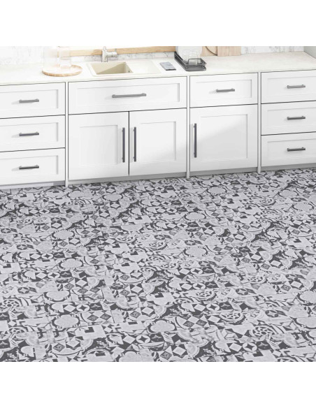 Tavole per Pavimenti 36 pcs Grigio 5,02 m² PVC