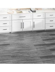 Tavole per Pavimenti 36 pcs Grigio lucido 5,02 m² PVC