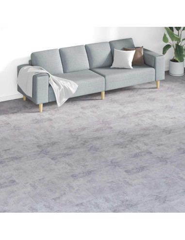 Tavole per Pavimenti 18 pcs Grigio 5,26 m² PVC