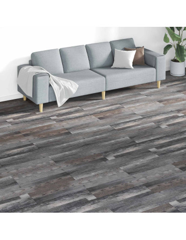 Tavole per Pavimenti 18 pcs Grigio 5,26 m² PVC