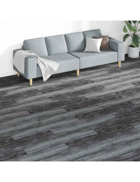 Tavole per Pavimenti 18 pcs Grigio 5,26 m² PVC