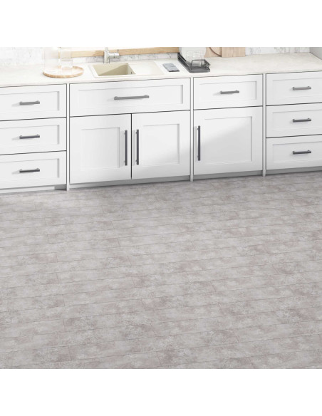 Tavole per Pavimenti 36 pcs Grigio Terra 5,02 m² PVC