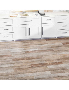 Tavole per Pavimenti 36 pcs Marrone 5,02 m² PVC