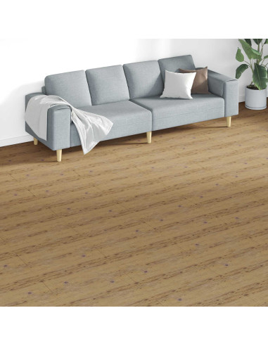 Tavole per Pavimenti 18 pcs Marrone Noce 5,26 m² PVC