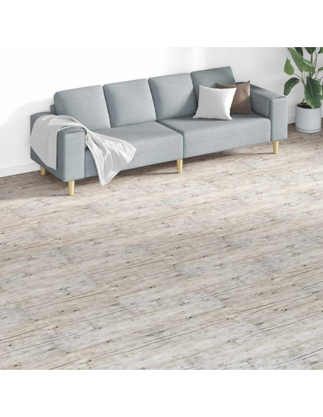 Tavole per Pavimenti 18 pcs Grigio 5,26 m² PVC