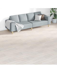 Tavole per Pavimenti 18 pcs Bianco 5,26 m² PVC