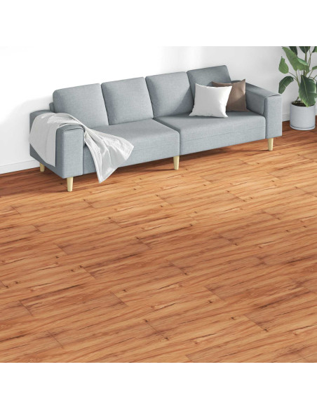 Tavole per Pavimenti 18 pcs Marrone 5,26 m² PVC