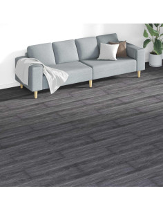 Tavole per Pavimenti 18 pcs Nero e Bianco 5,26 m² PVC