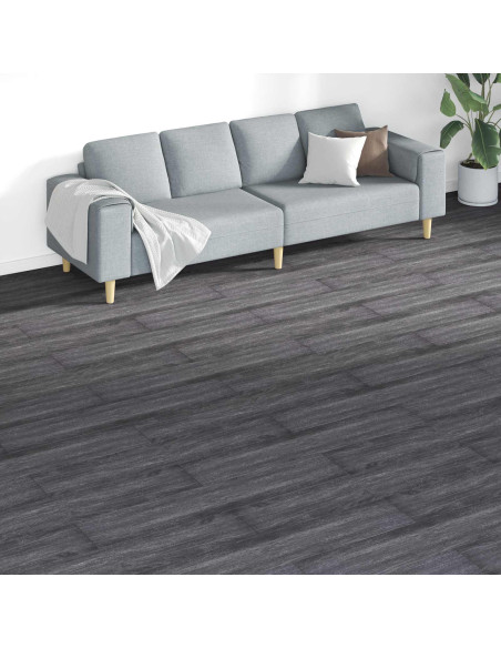 Tavole per Pavimenti 18 pcs Nero e Bianco 5,26 m² PVC