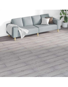 Tavole per Pavimenti 18 pcs Grigio scuro 5,26 m² PVC