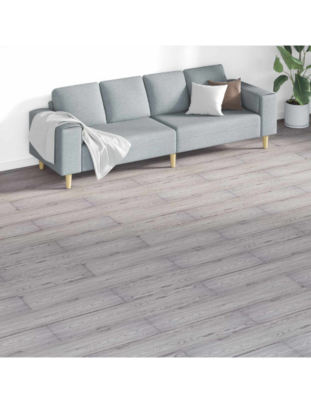 Tavole per Pavimenti 18 pcs Grigio scuro 5,26 m² PVC