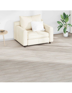 Tavole per Pavimenti 36 pcs Bianco Rovere Classico 5,02 m² PVC