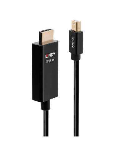 Lindy 40921 cavo e adattatore video 1 m Mini DisplayPort HDMI Nero