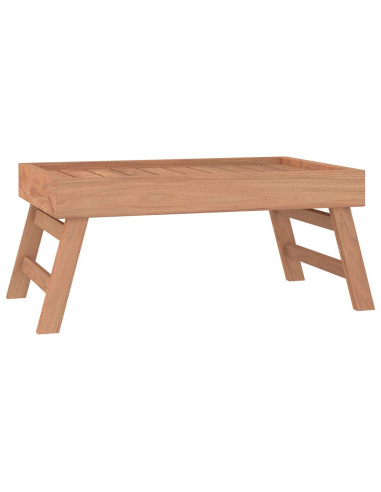Vassoio Pieghevole 55x35x25 cm in Legno Massello di Teak