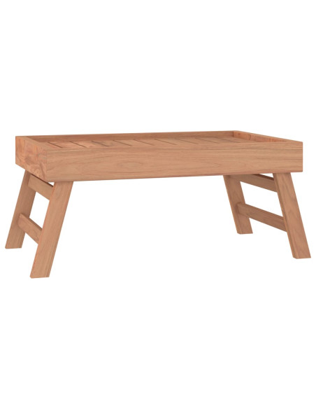 Vassoio Pieghevole 55x35x25 cm in Legno Massello di Teak
