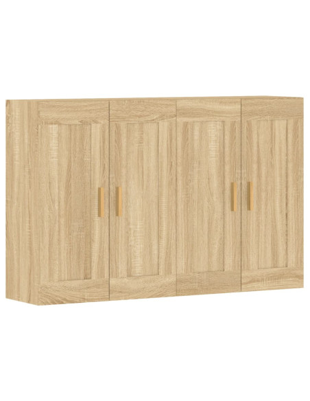 Armadietti a Parete 2 pz Rovere Sonoma in Legno Multistrato