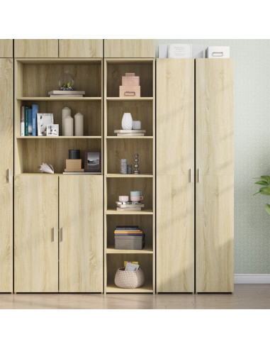 Credenza Rovere Sonoma 40x41x185cm in Legno Multistrato