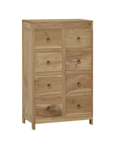 Cassettiera 55x30x90 cm in Legno Massello di Teak