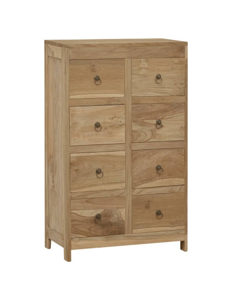 Cassettiera 55x30x90 cm in Legno Massello di Teak