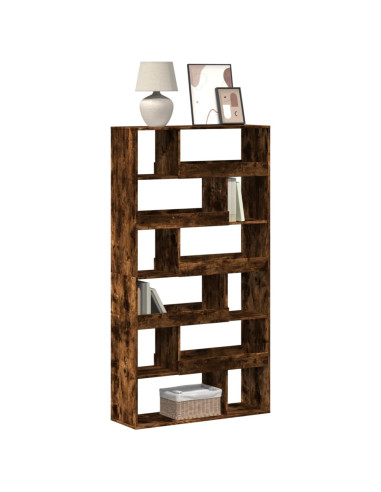 Libreria Rovere Fumo 100x33x187,5 cm in Truciolato