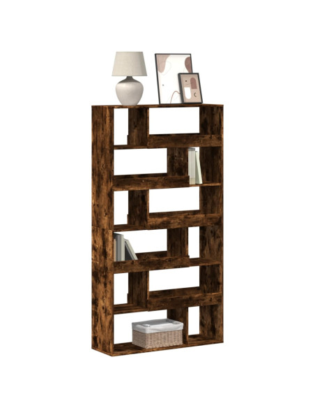 Libreria Rovere Fumo 100x33x187,5 cm in Truciolato