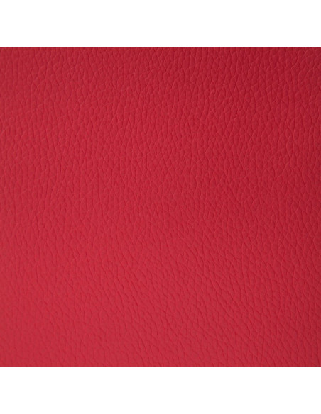 Panca con Vano Portaoggetti 116 cm Rosso in Similpelle