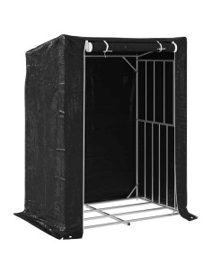 Rastrelliera per Legna con Copertura Antipioggia 150x100x200 cm 2