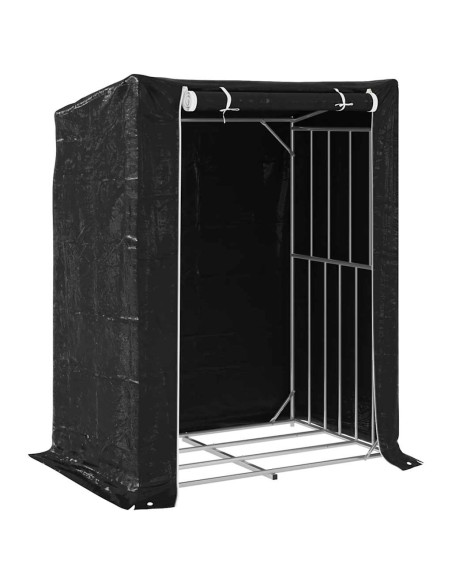 Rastrelliera per Legna con Copertura Antipioggia 150x100x200 cm