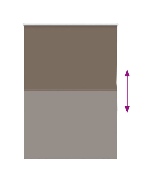 Tenda a Rullo Oscurante 110x130 cm Larghezza Tessuto 105,7 cm