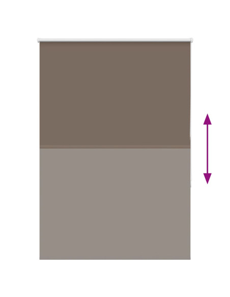 Tenda a Rullo Oscurante 115x175 cm Larghezza Tessuto 110,7 cm