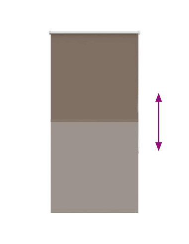 Tenda a Rullo Oscurante 80x130 cm Larghezza Tessuto 75,7 cm