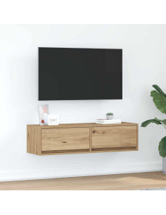 Mobile TV con cassetto rovere artigianale 100 x 31 x 25.5 cm