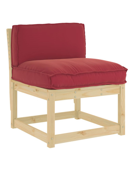 Cuscino Rosso Vino 70 x 40 x 12 cm Tessuto Oxford