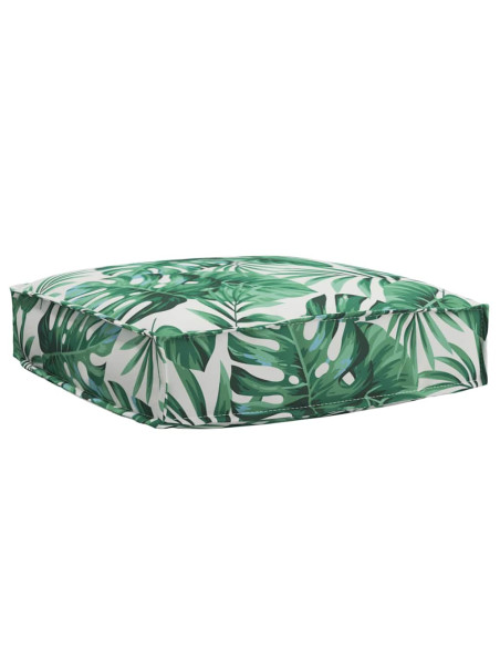 Set di Cuscini per Pallet Floreale 2 pcs Motivo Foglia Verde