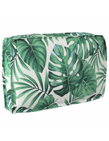 Set di Cuscini per Pallet Floreale 2 pcs Motivo Foglia Verde