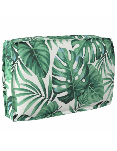 Set di Cuscini per Pallet Floreale 2 pcs Motivo Foglia Verde